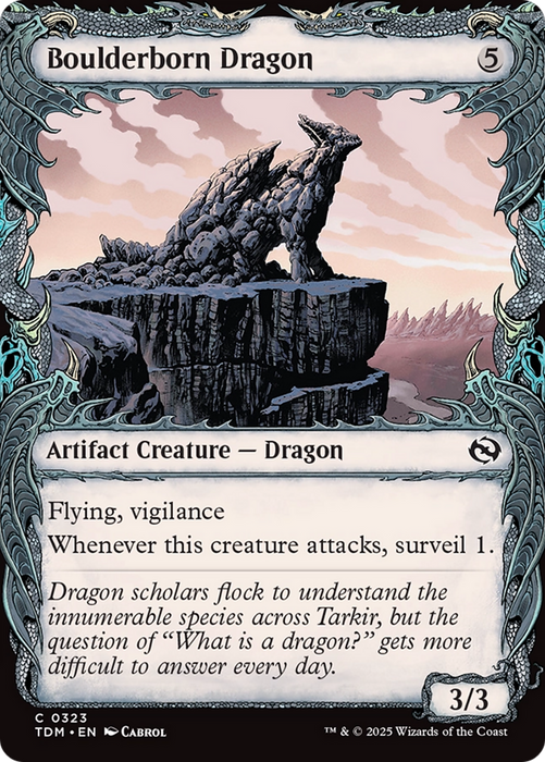 Boulderborn Dragon (TDM-323) - common: (Showcase) - Foil