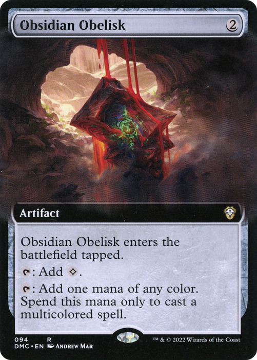 Obsidian Obelisk (DMC-094) - rare: (Extended Art)