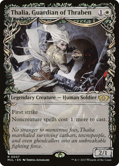 Thalia, Guardian of Thraben (MUL-007) - rare: (Showcase) - Foil