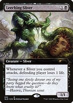 Leeching Sliver (SLD-632) - rare: (Extended Art) - Foil