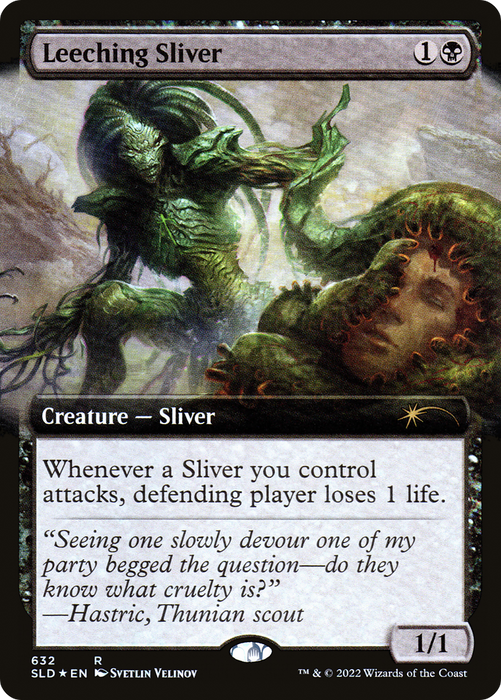 Leeching Sliver (SLD-632) - rare: (Extended Art) - Foil