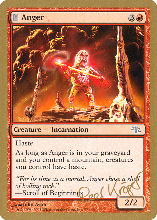 Anger (WCD-PK77) - uncommon