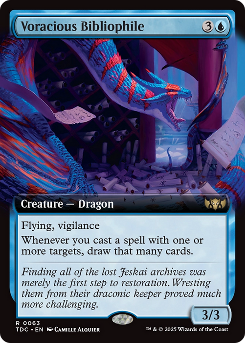 Voracious Bibliophile (TDC-063) - rare: (Extended Art)