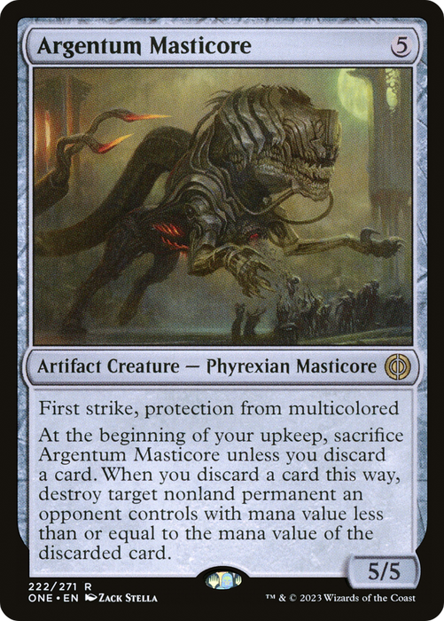 Argentum Masticore (ONE-222) - rare - Foil