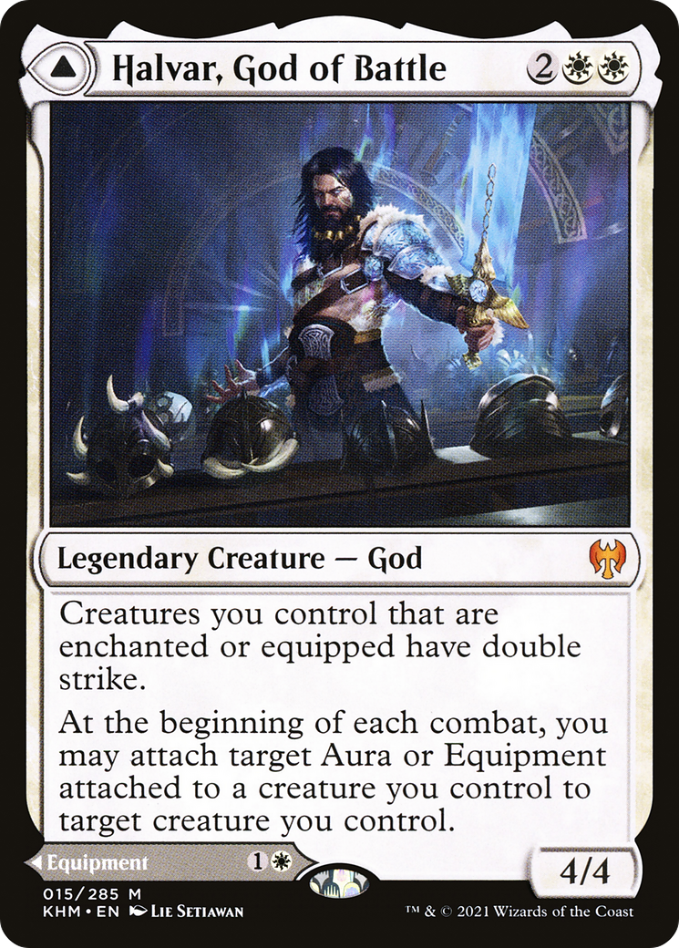 Halvar, God of Battle // Sword of the Realms (KHM-015) - mythic - Foil