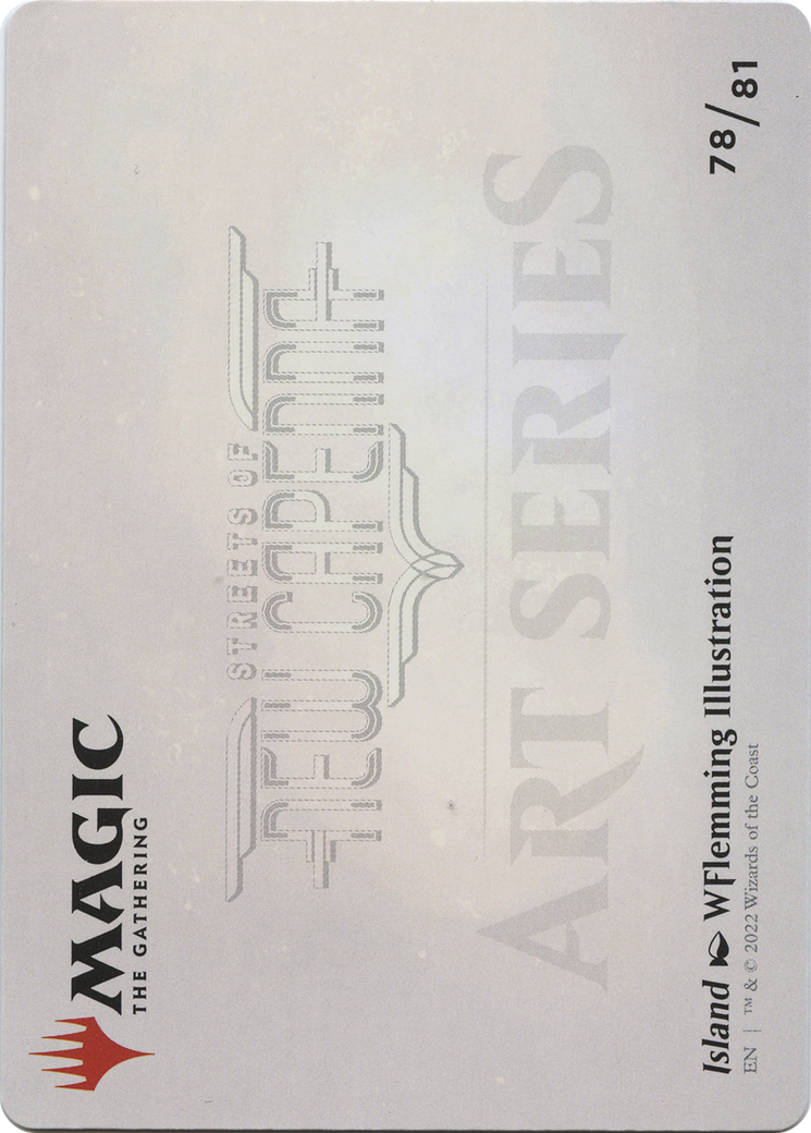 Island // Island (ASNC-078) - common (Borderless) - Foil