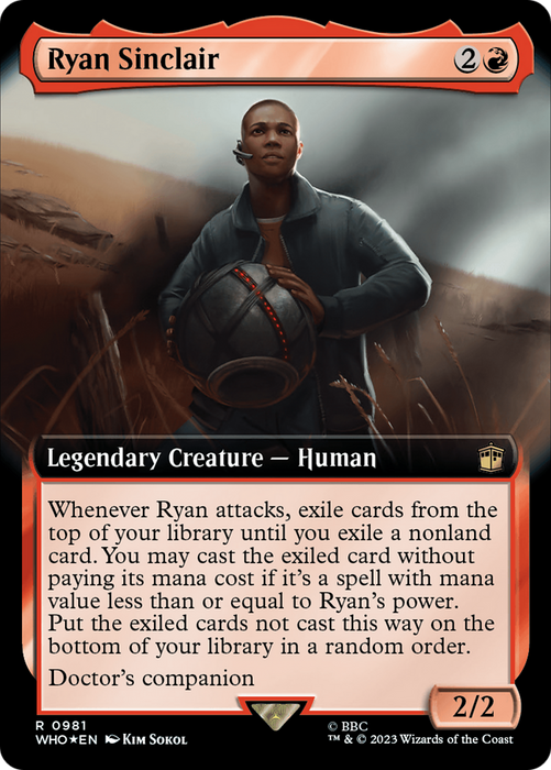 Ryan Sinclair (WHO-981) - rare: (Extended Art) - Foil