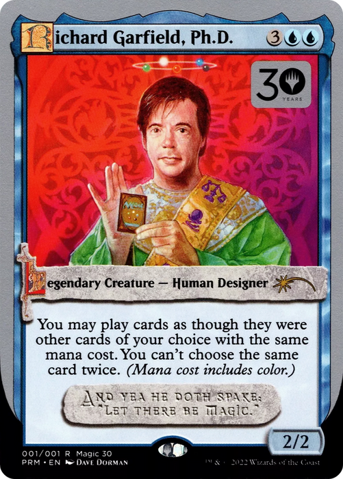 Richard Garfield, Ph.D. (30A-P-01★) - rare
