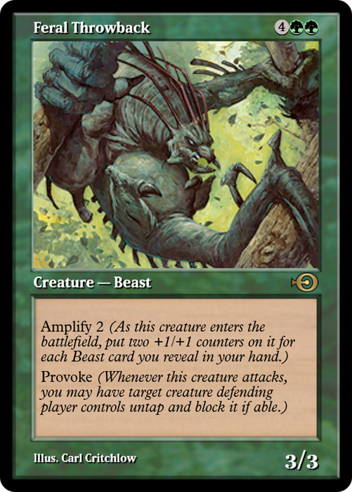 Feral Throwback (PRM-36256) - rare - Foil