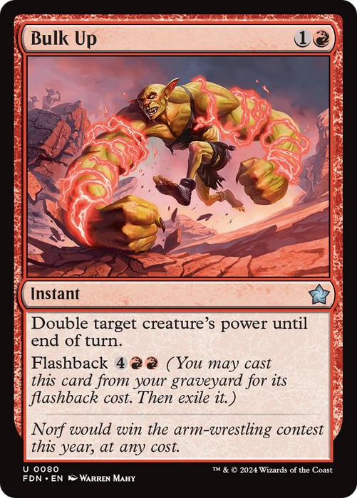 Bulk Up (FDN-080) - uncommon - Foil