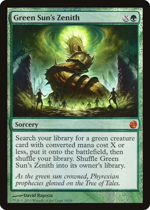 Green Sun's Zenith (V13-019) - mythic - Foil
