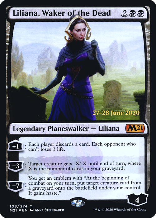 Liliana, Waker of the Dead (PRE-108S) - mythic - Foil