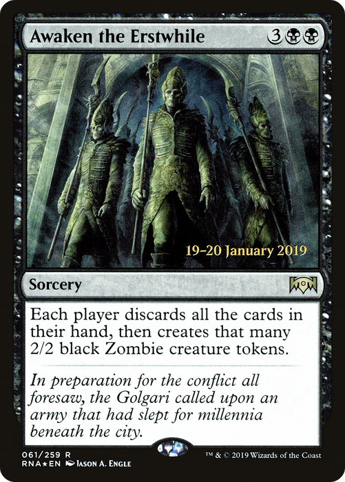Awaken the Erstwhile (PRE-61S) - rare - Foil
