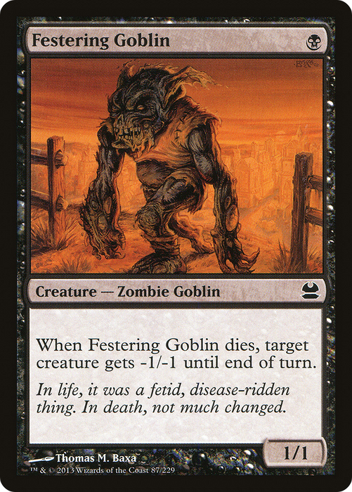 Festering Goblin (MMA-087) - common - Foil
