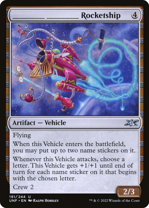 _____ _____ Rocketship (UNF-191) - uncommon - Foil