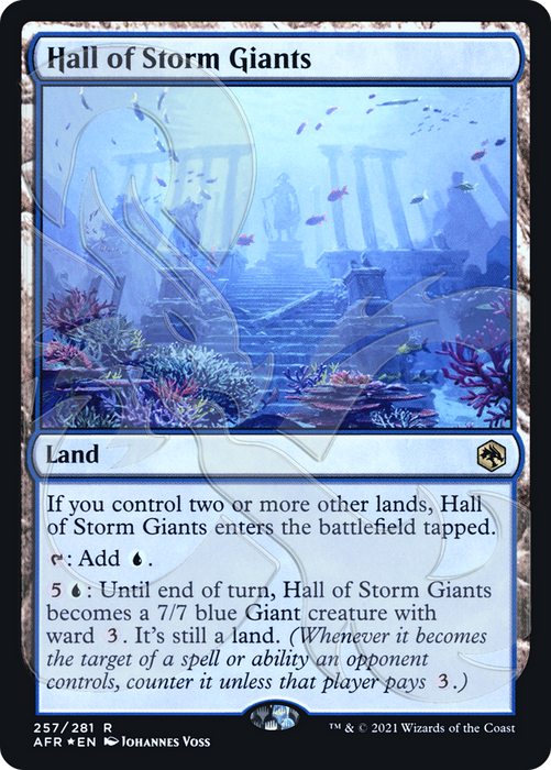 Hall of Storm Giants (AFR&-257A) - rare - Foil