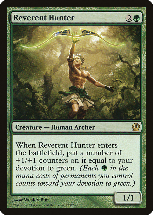 Reverent Hunter (THS-173) - rare - Foil