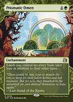 Prismatic Omen (WOT-060) - rare: (Showcase) (Borderless) - Foil