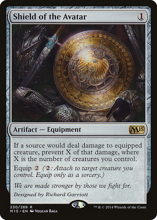 Shield of the Avatar (M15-230) - rare - Foil
