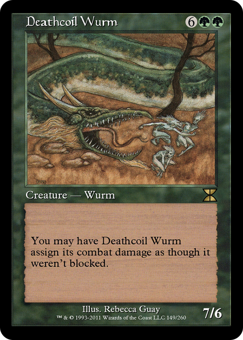 Deathcoil Wurm (ME4-149) - rare - Foil