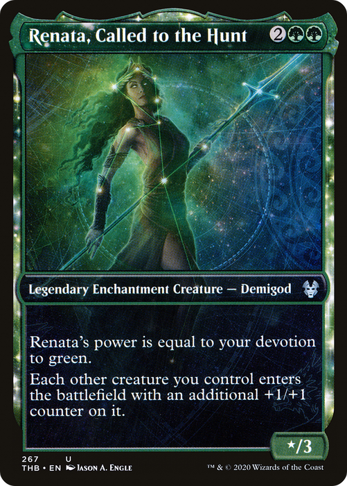 Renata, Called to the Hunt (THB-267) - uncommon: (enchantment, Showcase)