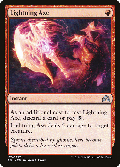 Lightning Axe (SOI-170) - uncommon - Foil