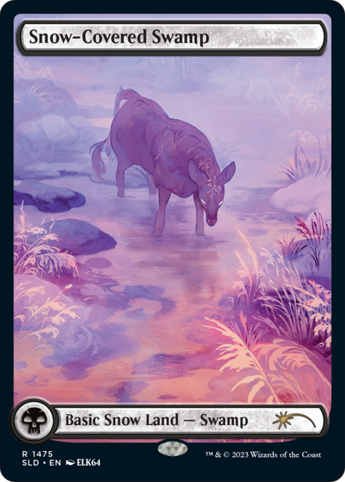 Snow-Covered Swamp (SLD-1475) - rare: (Full Art)