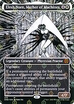 Elesh Norn, Mother of Machines (ONE-419) - mythic: (Showcase) (Borderless) - Foil