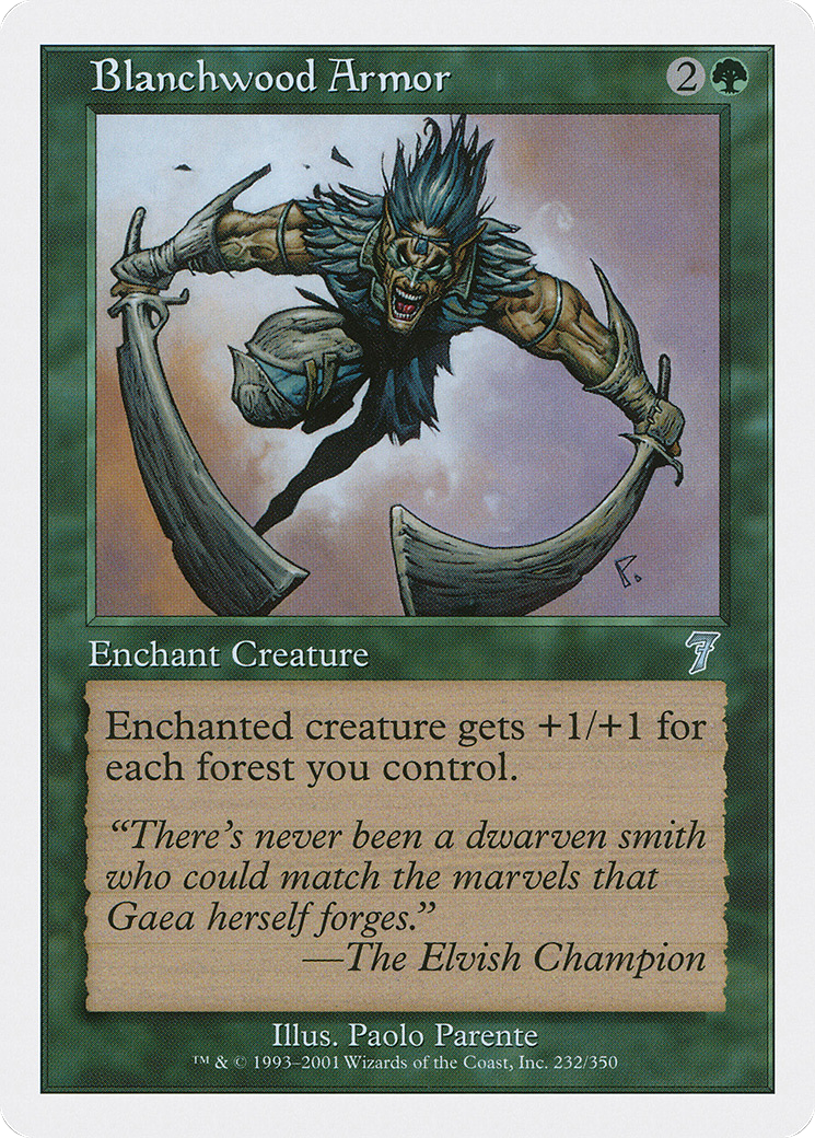 Blanchwood Armor (7ED-232) - uncommon