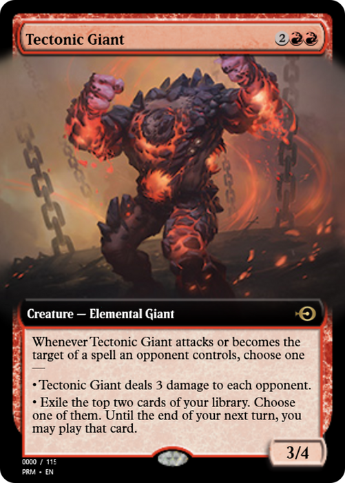 Tectonic Giant (PRM-79895) - rare