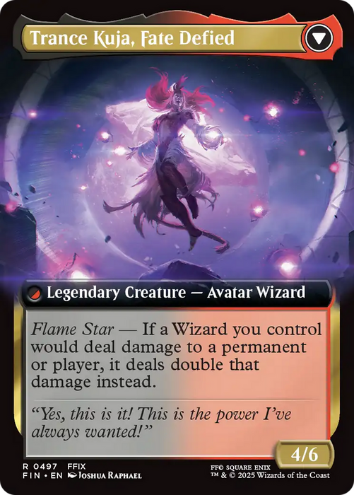 Kuja, Genome Sorcerer // Trance Kuja, Fate Defied (FIN-497) - rare: (Extended Art) - Foil