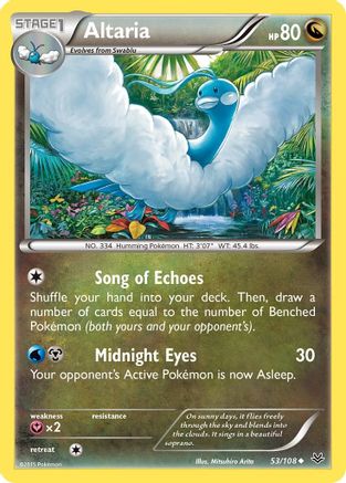 Altaria (53) (053/108) - XRS  - Uncommon - Reverse Holofoil