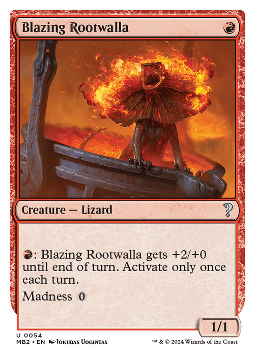 Blazing Rootwalla (MB2-054) - uncommon