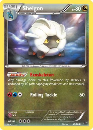 Shelgon (056/108) - XRS  - Uncommon - Reverse Holofoil
