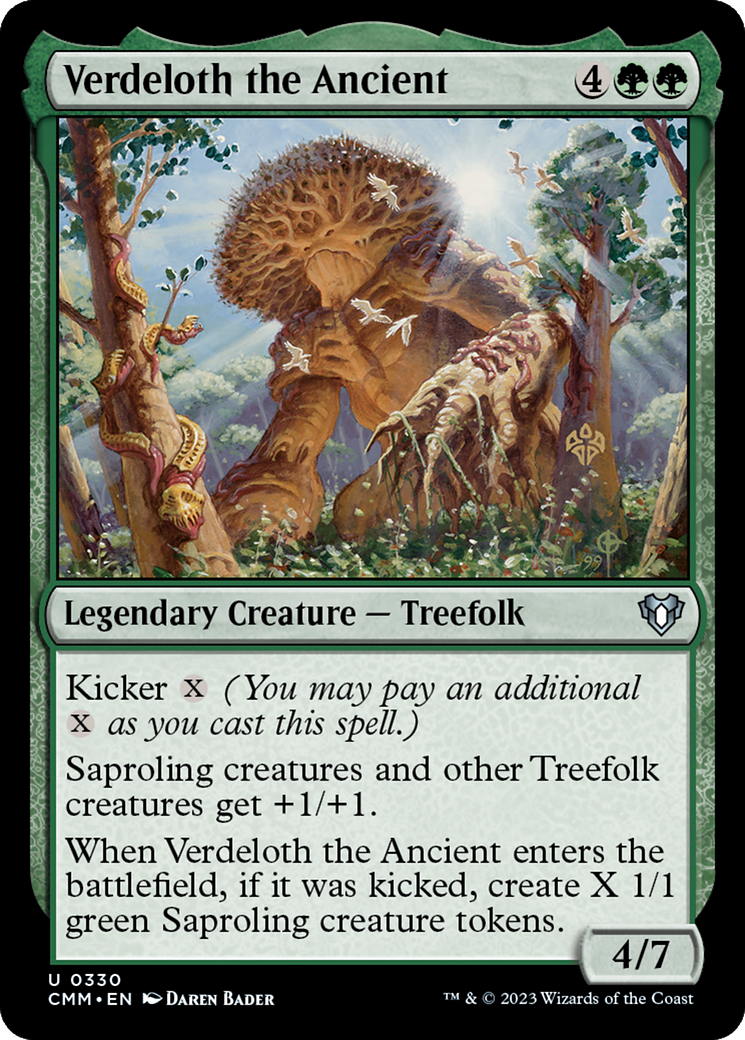 Verdeloth the Ancient (CMM-330) - uncommon - Foil