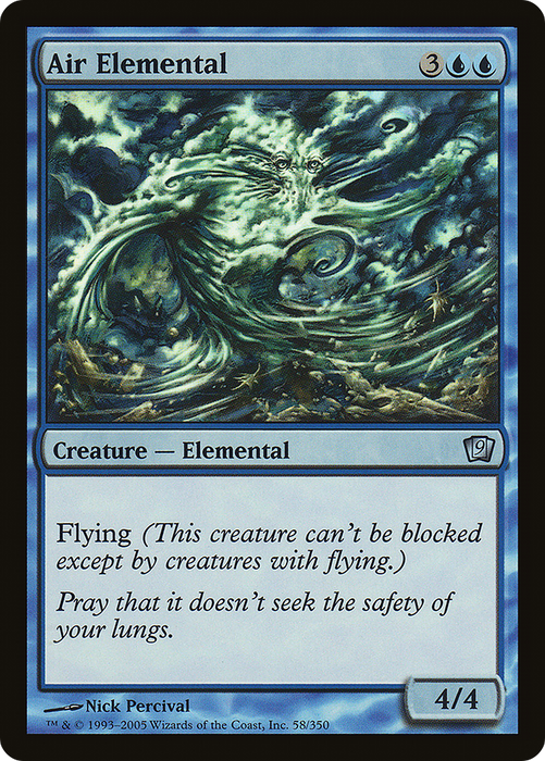 Air Elemental (9ED-58★) - uncommon - Foil