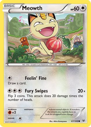 Meowth (067/108) - XRS  - Common