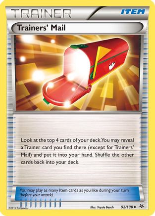 Trainers' Mail (092/108) - XRS  - Uncommon - Reverse Holofoil