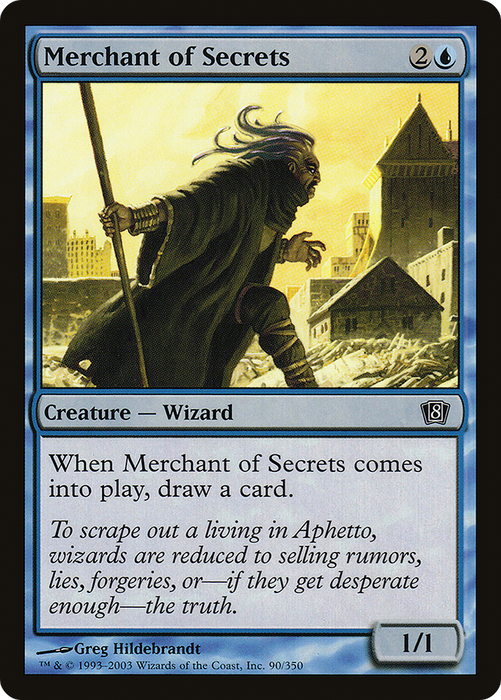 Merchant of Secrets (8ED-90★) - common - Foil