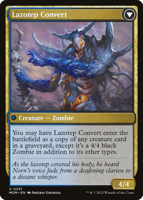 Invasion of Amonkhet // Lazotep Convert (MOM-231) - uncommon - Foil
