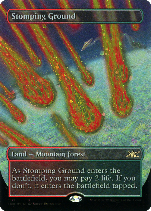 Stomping Ground (UNF-531) - rare (Borderless) - Foil