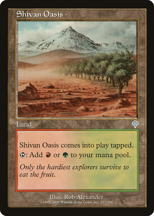 Shivan Oasis (INV-327) - uncommon - Foil