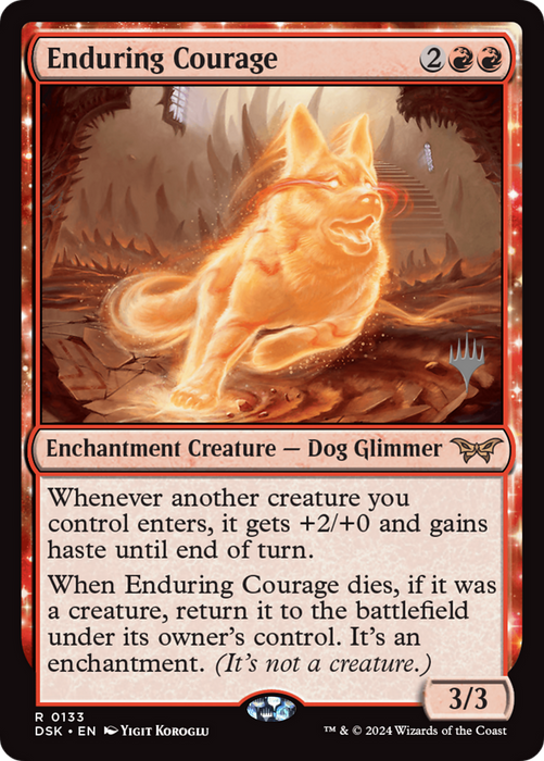 Enduring Courage (PPDSK-133P) - rare: (enchantment) - Foil