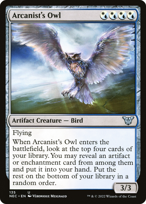 Arcanist's Owl (NEC-135) - uncommon