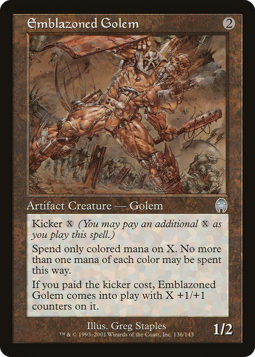 Emblazoned Golem (APC-136) - uncommon - Foil