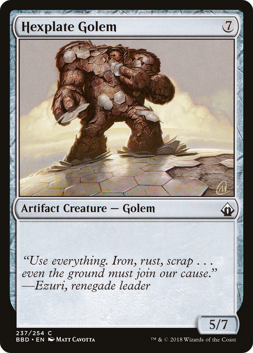 Hexplate Golem (BBD-237) - common