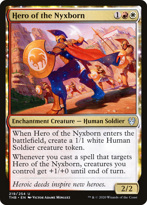 Hero of the Nyxborn (THB-219) - uncommon: (enchantment)