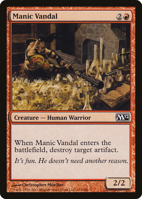 Manic Vandal (M12-151) - common - Foil