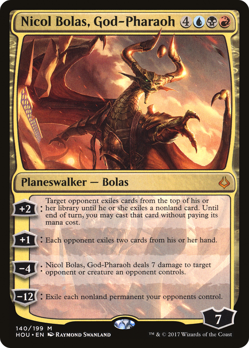 Nicol Bolas, God-Pharaoh (HOU-140) - mythic