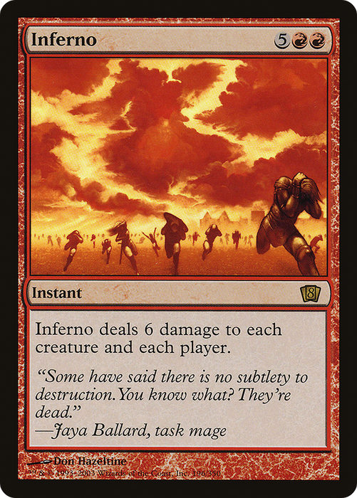 Inferno (8ED-196★) - rare - Foil